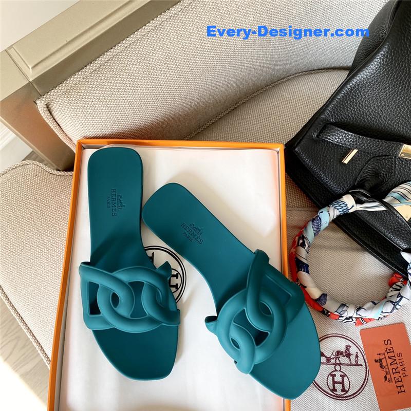 H**me5 new classic pig nose chain slippers