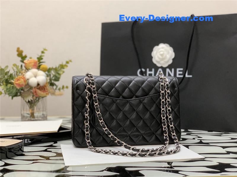 Ch**el classic flap caviar leather bag