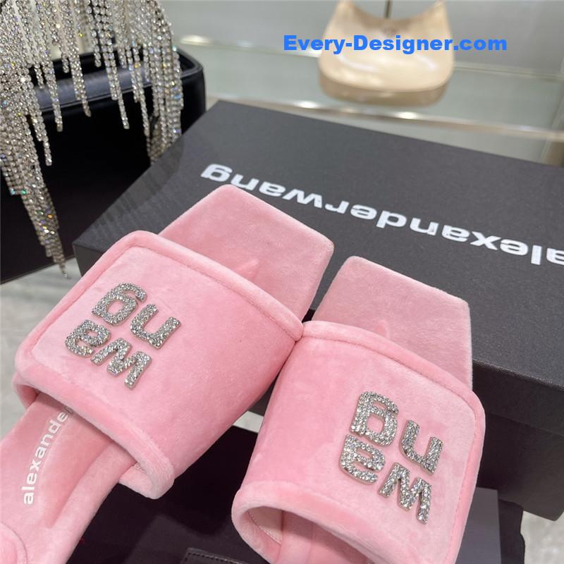 A1exa*der wang rhinestone alphabet slippers