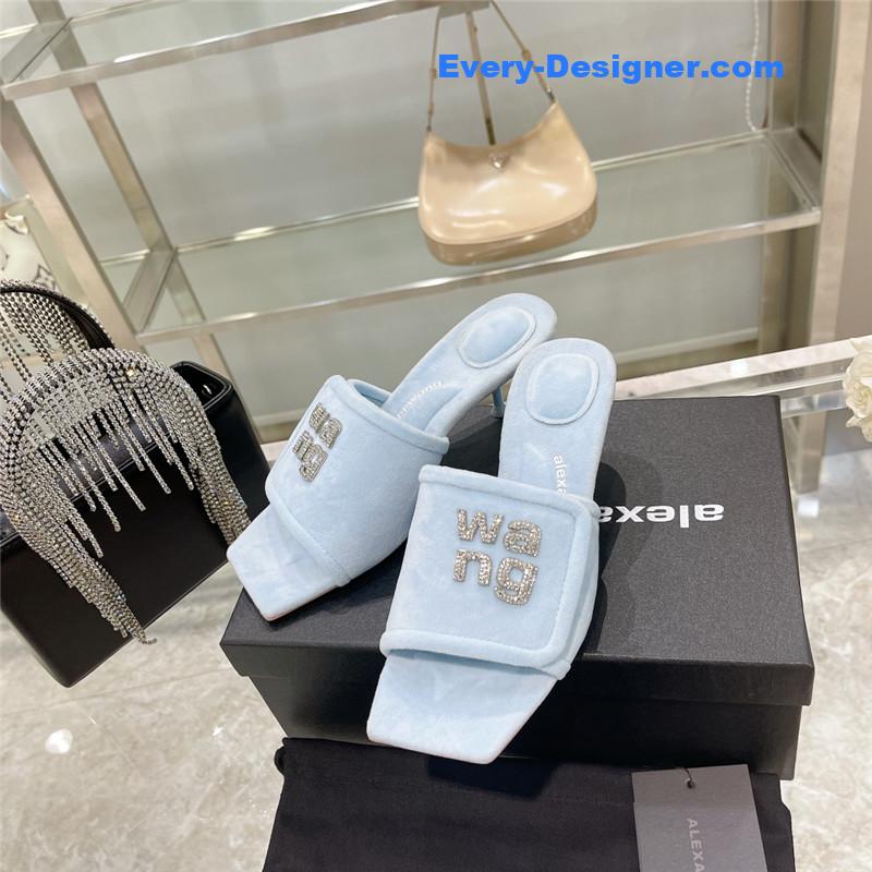 A1exa*der wang rhinestone alphabet slippers