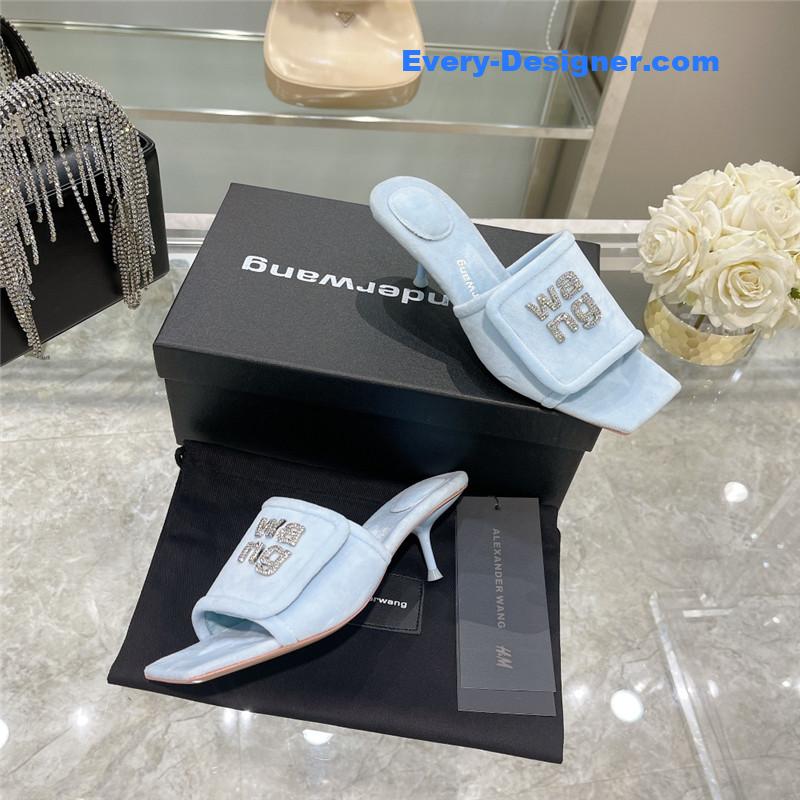 A1exa*der wang rhinestone alphabet slippers