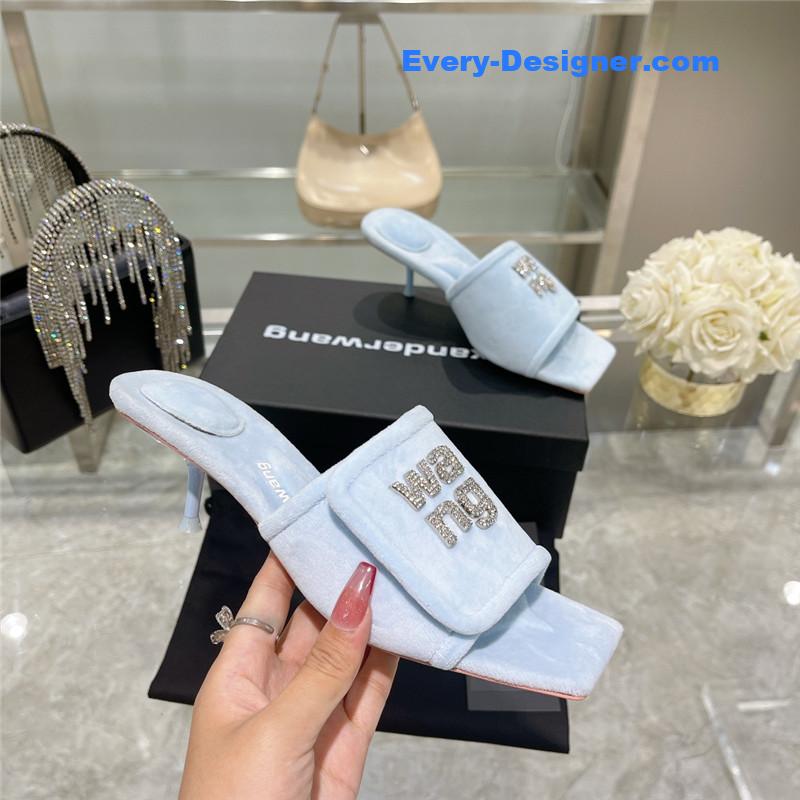 A1exa*der wang rhinestone alphabet slippers