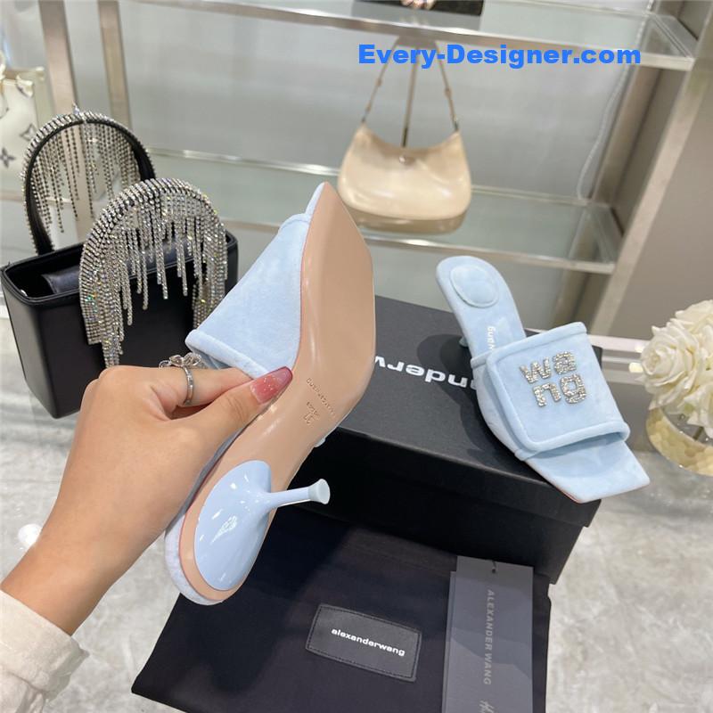 A1exa*der wang rhinestone alphabet slippers