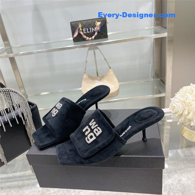 A1exa*der wang rhinestone alphabet slippers