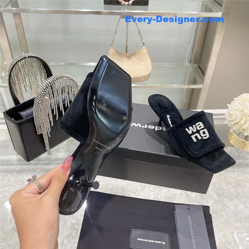A1exa*der wang rhinestone alphabet slippers