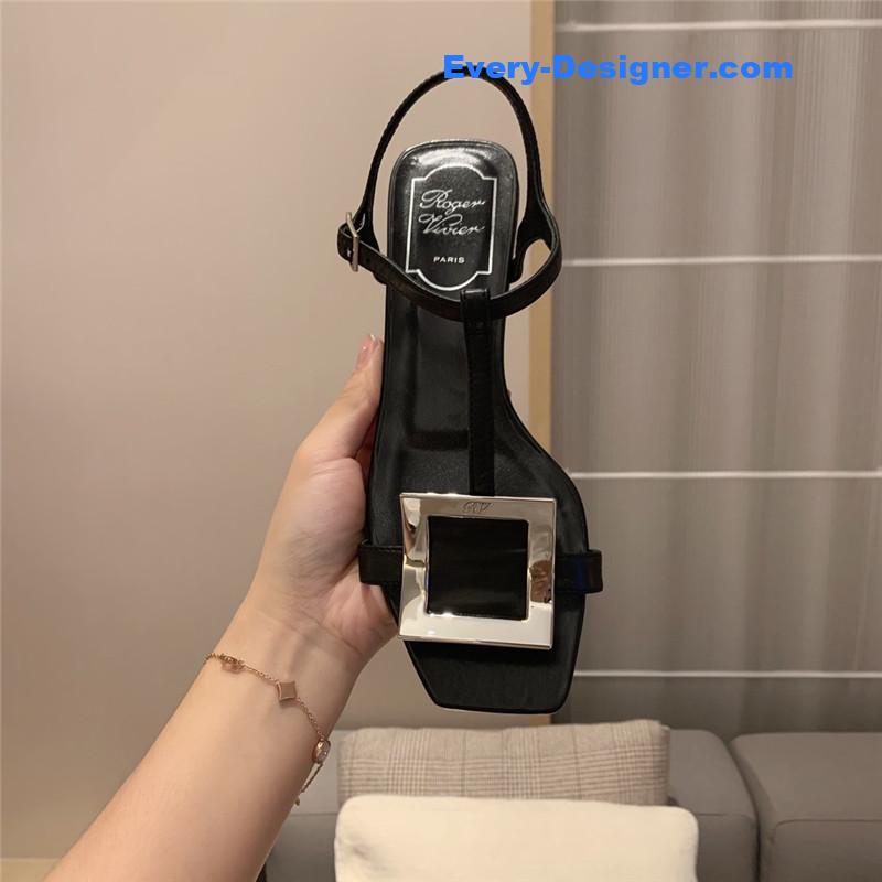 Roger vivier square buckle sandals