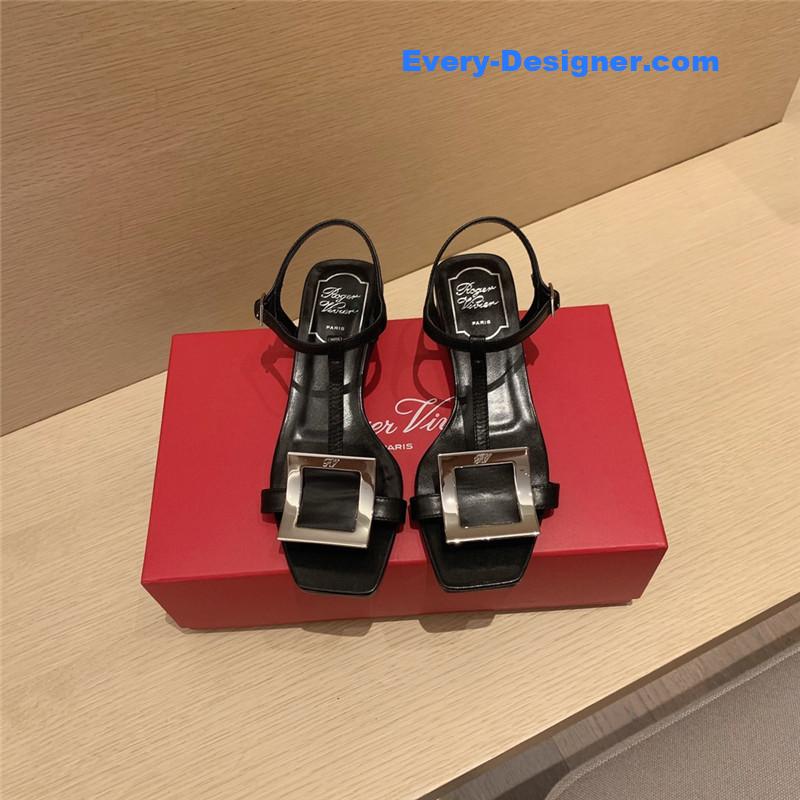 Roger vivier square buckle sandals