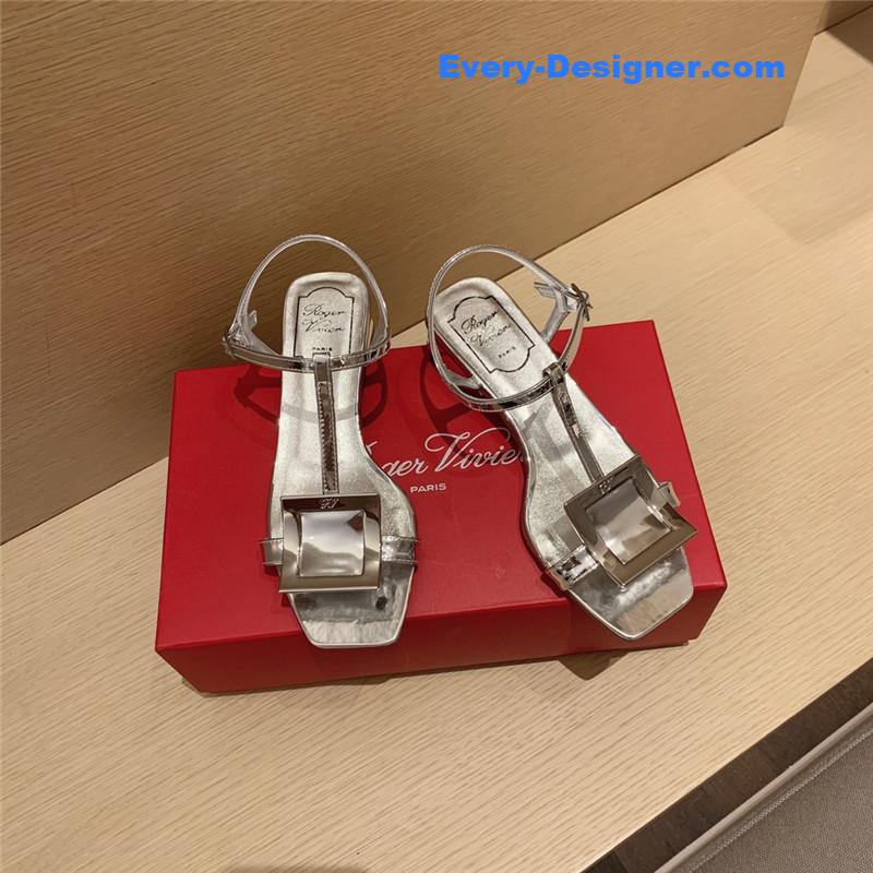 Roger vivier square buckle sandals