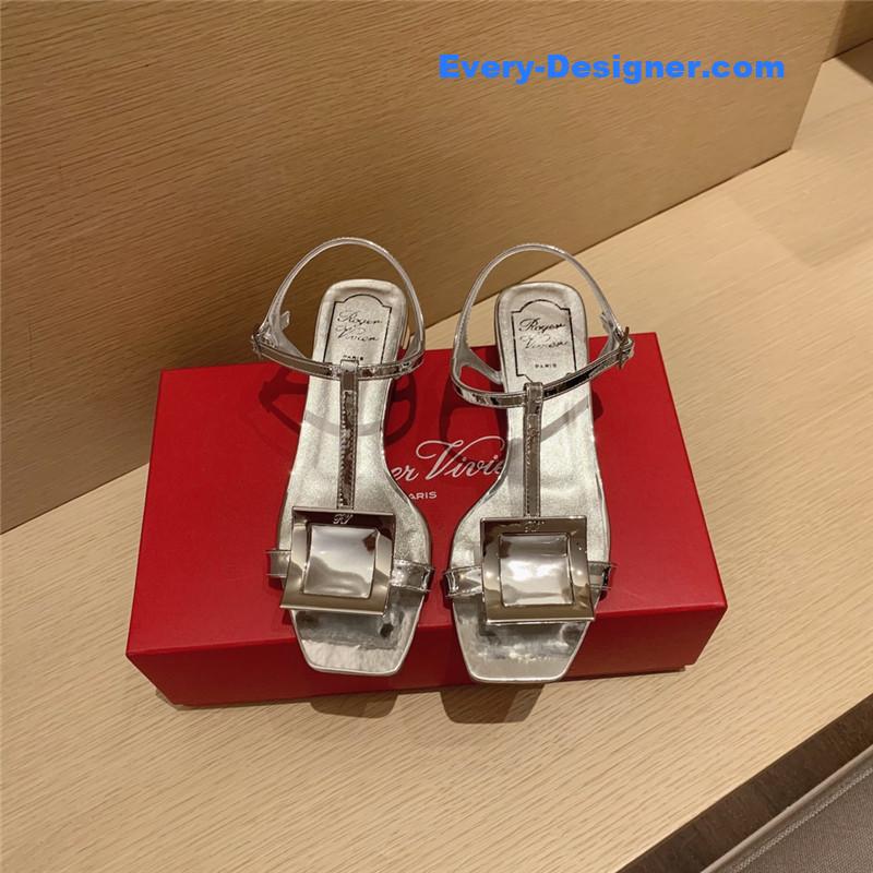 Roger vivier square buckle sandals