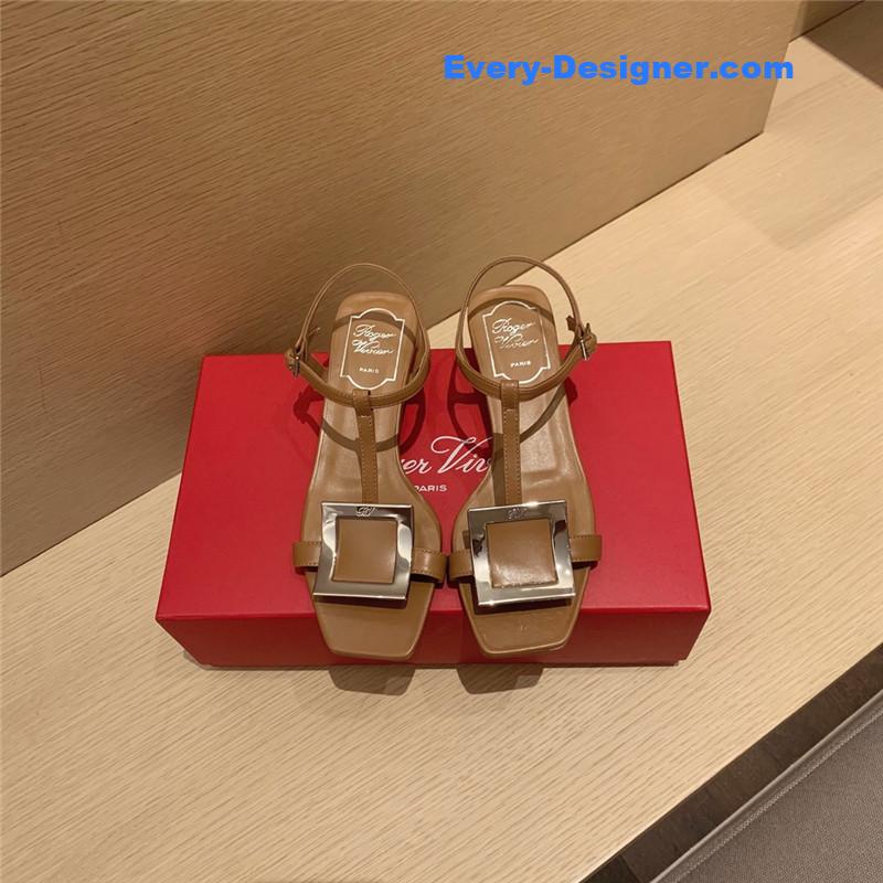 Roger vivier square buckle sandals