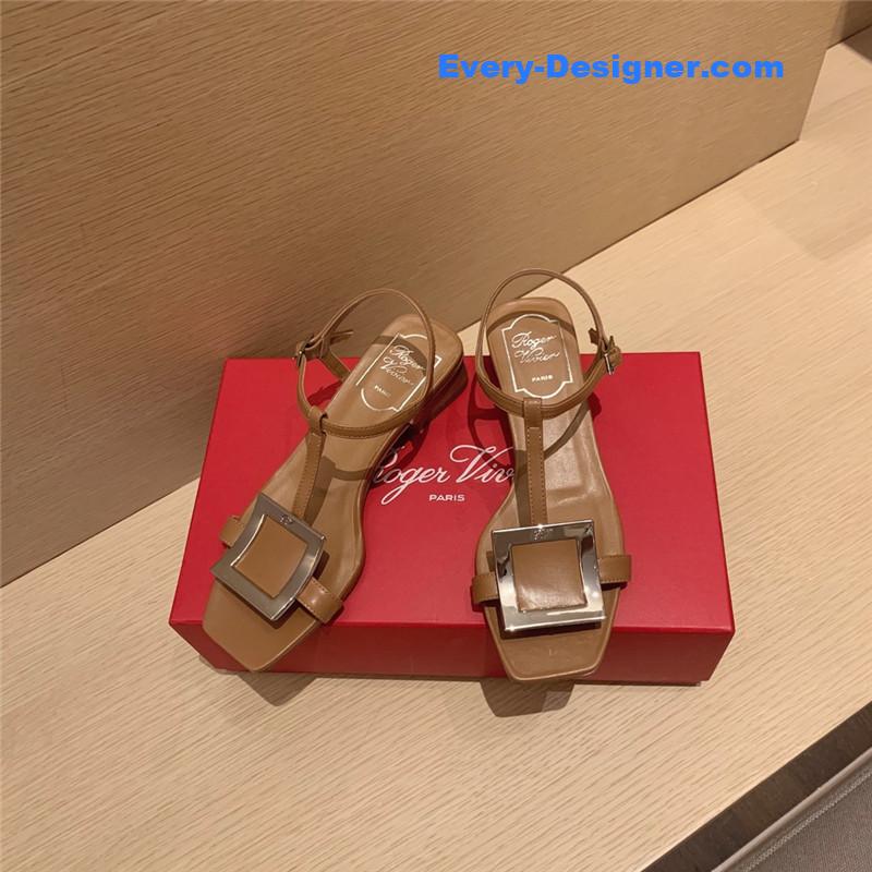 Roger vivier square buckle sandals