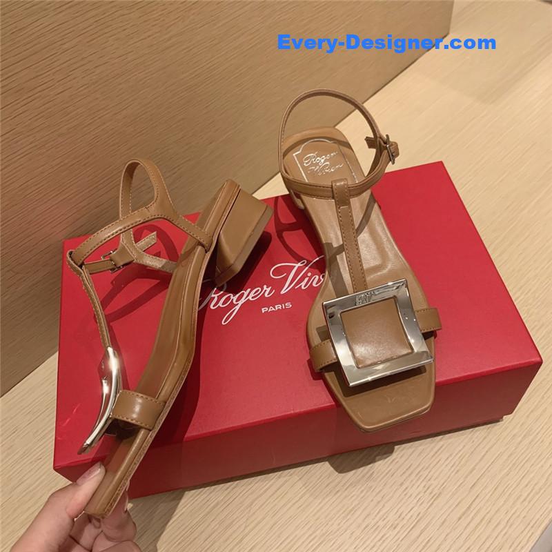 Roger vivier square buckle sandals