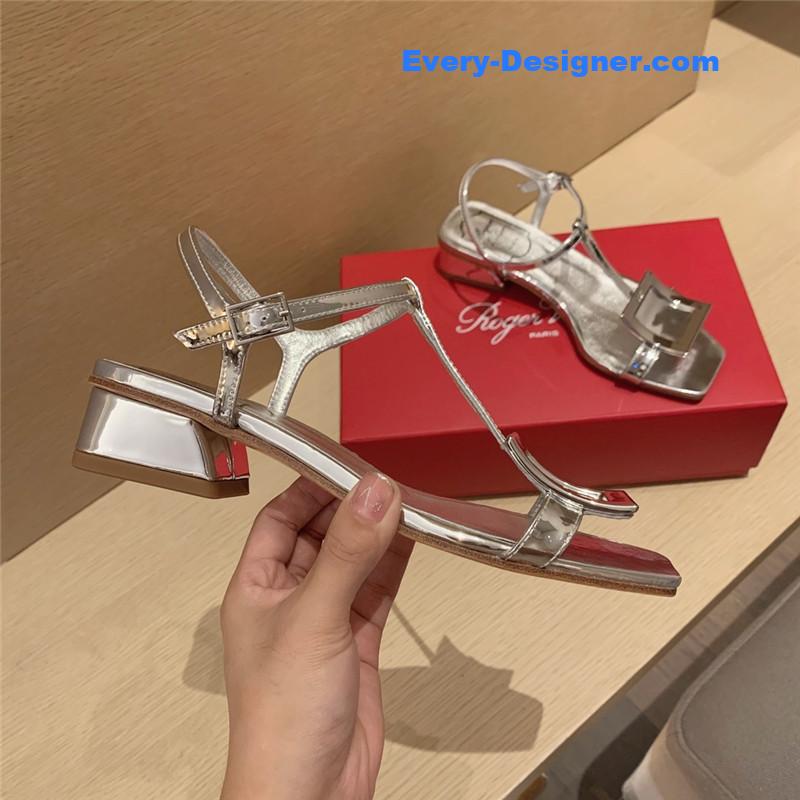 Roger vivier square buckle sandals