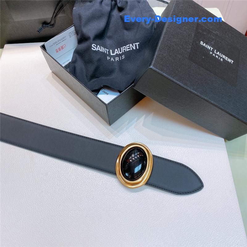 Y51 smooth round buckle belt