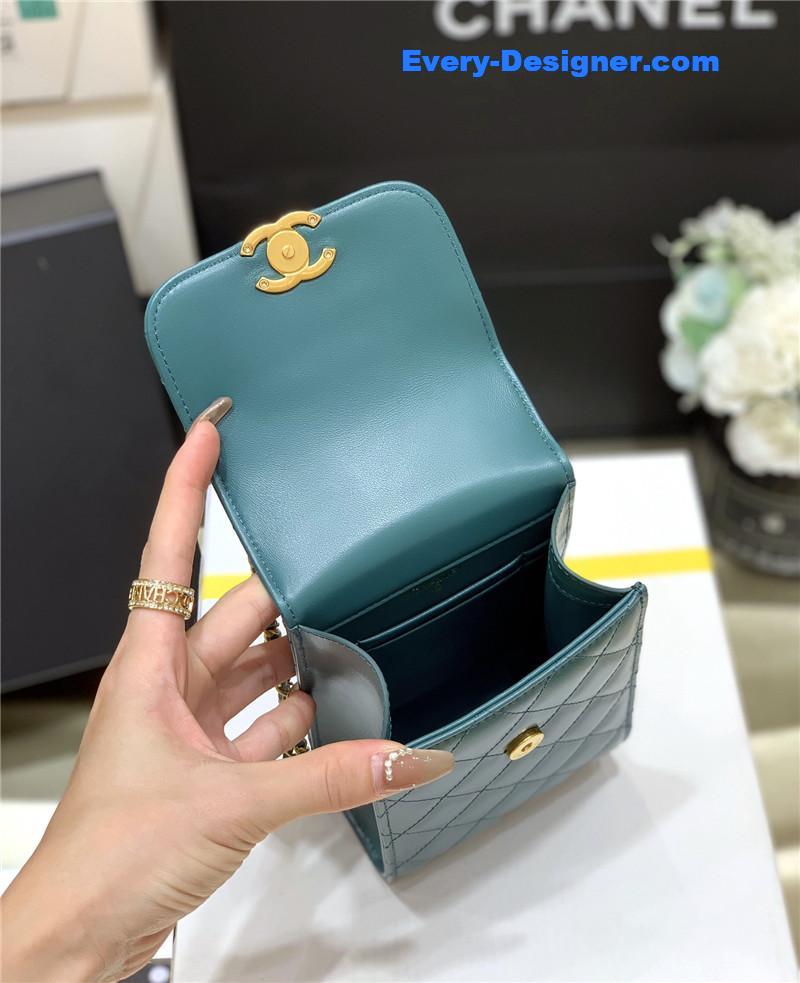 Ch**el gold beads mobile phone bag