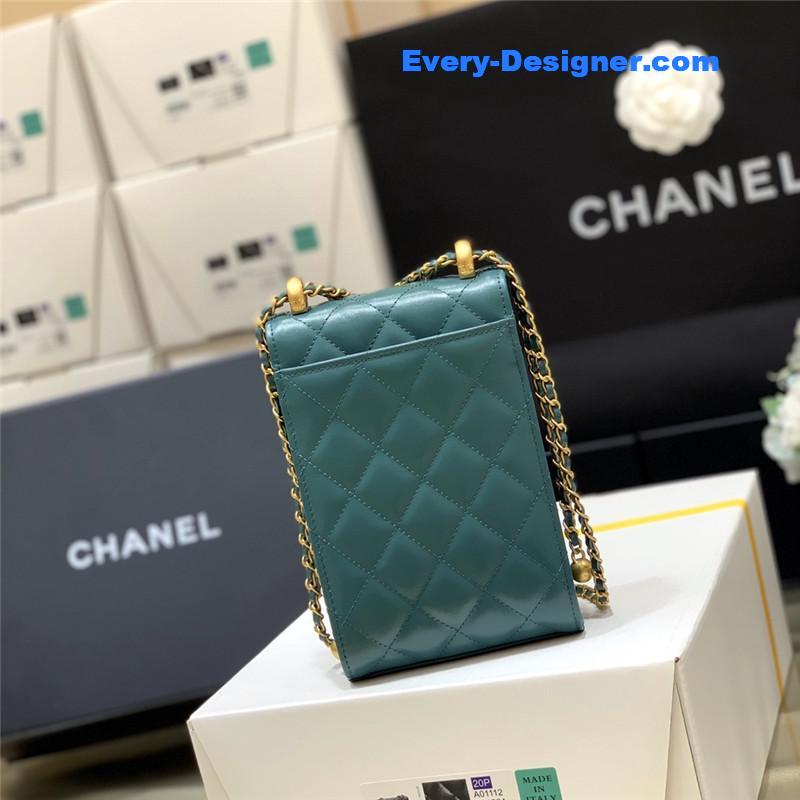 Ch**el gold beads mobile phone bag