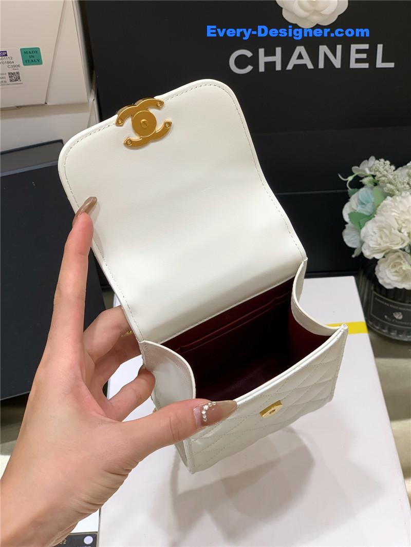 Ch**el gold beads mobile phone bag