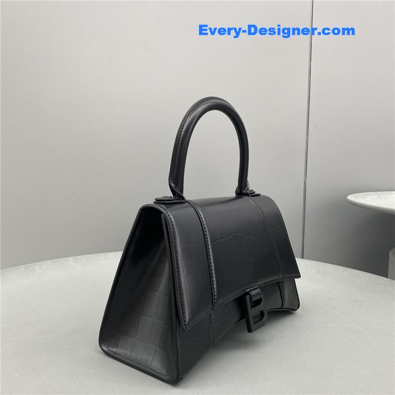 Ba1en*iaga hourglass bag black