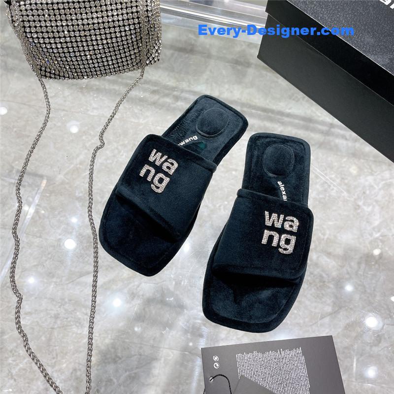 A1exa*der wang rhinestone alphabet slippers