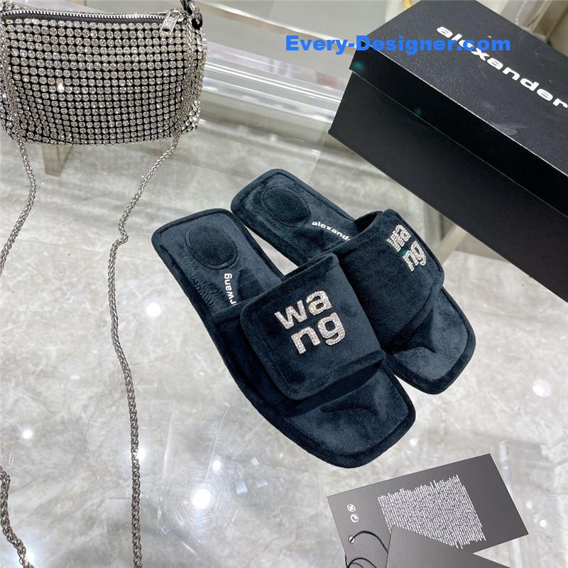 A1exa*der wang rhinestone alphabet slippers