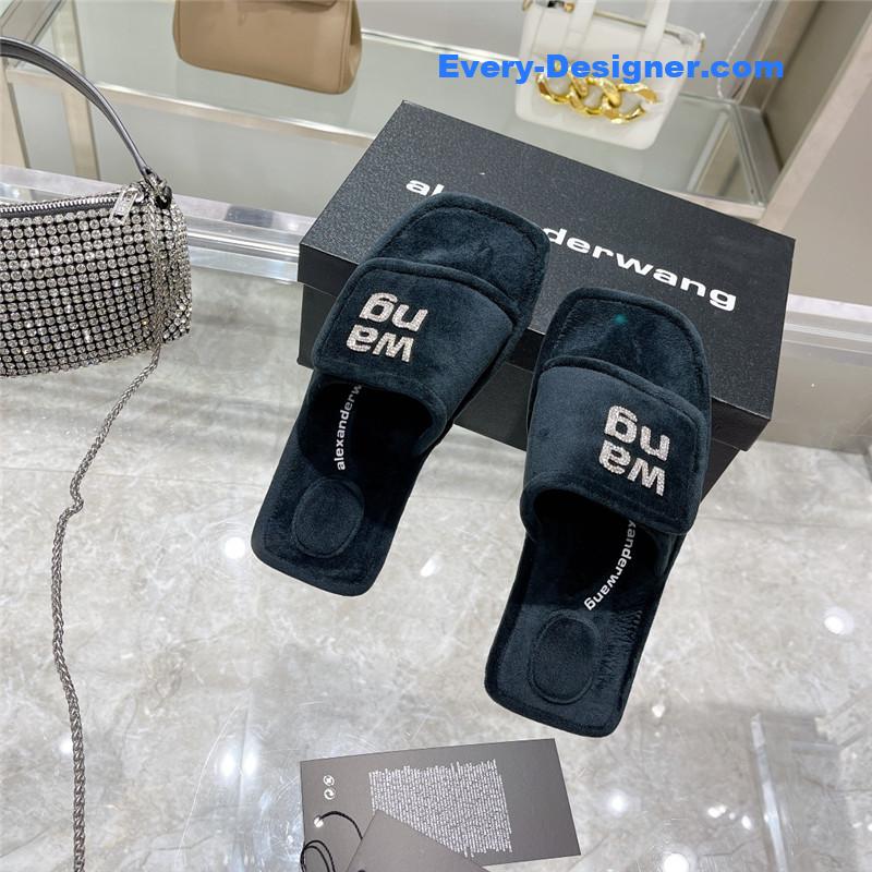 A1exa*der wang rhinestone alphabet slippers