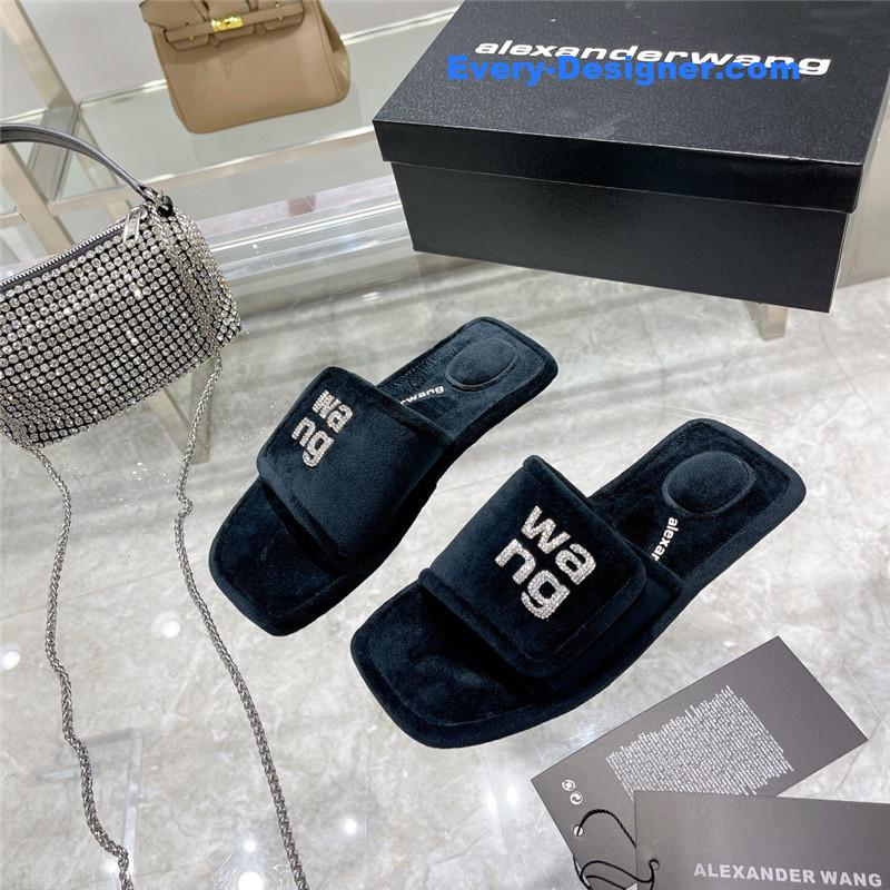 A1exa*der wang rhinestone alphabet slippers