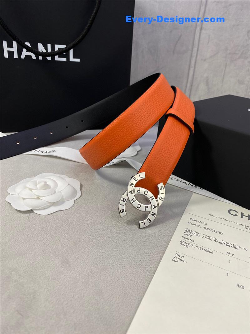 Ch**el logo classic belt