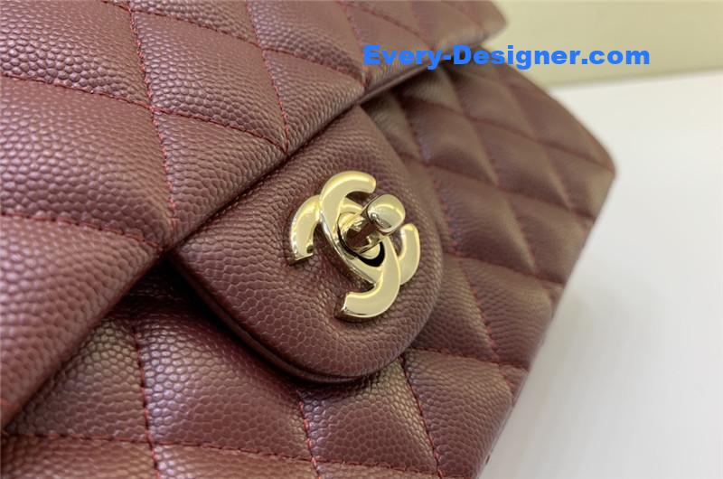 Ch**el classic cf 2.55 burgundy bag