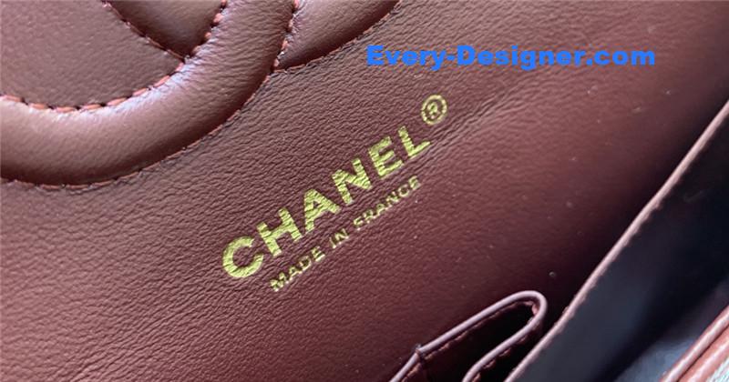 Ch**el classic cf 2.55 burgundy bag