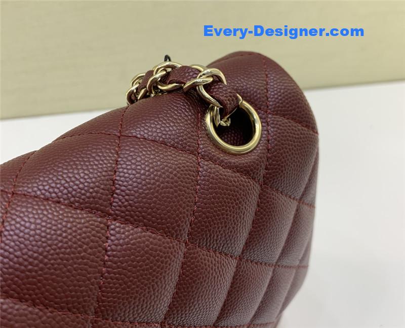 Ch**el classic cf 2.55 burgundy bag