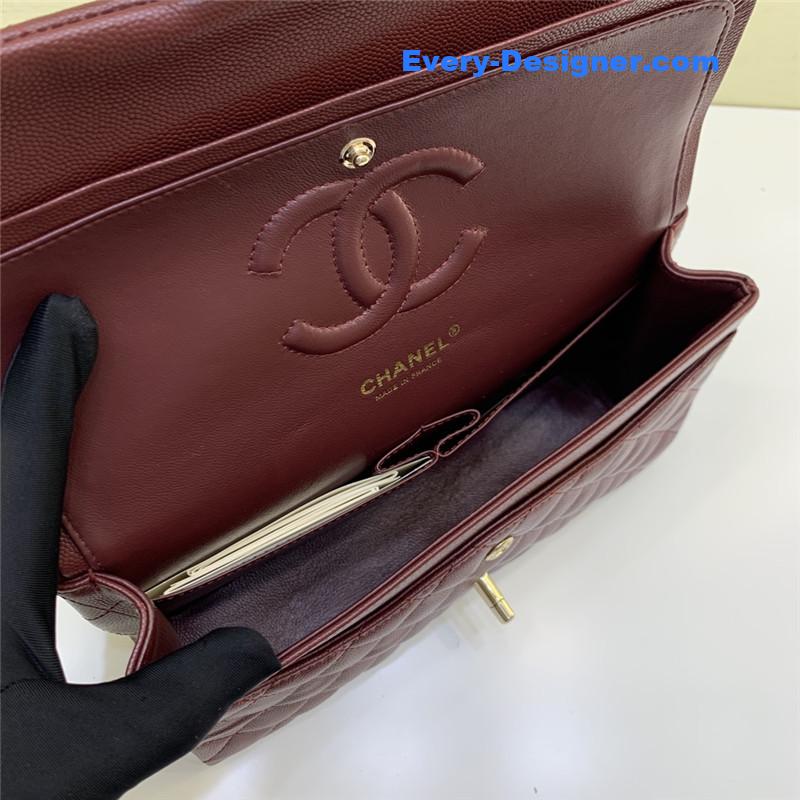 Ch**el classic cf 2.55 burgundy bag