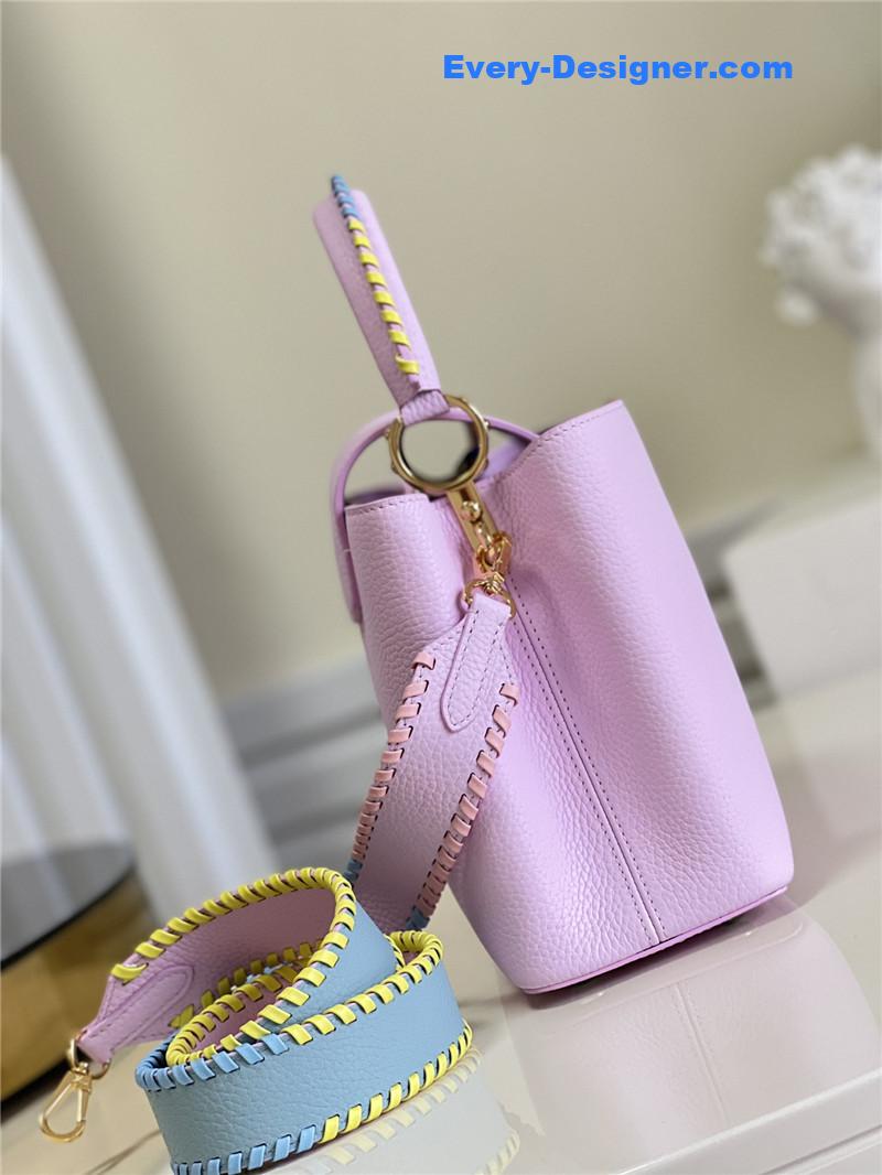 l0vis Vvtt0n lv capucines mm taurillon leather bag