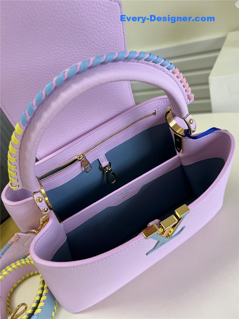 l0vis Vvtt0n lv capucines mm taurillon leather bag