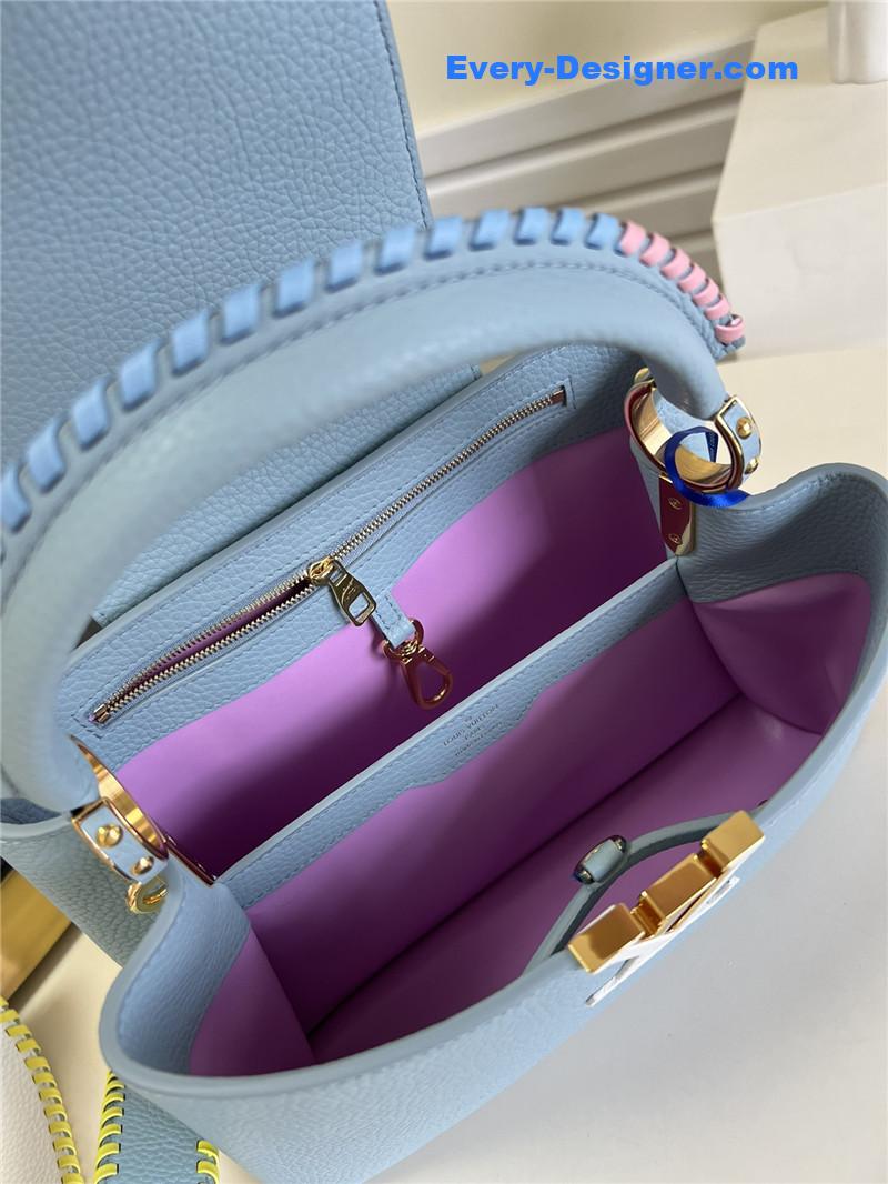 louis vuitton lv capucines mm taurillon leather bag