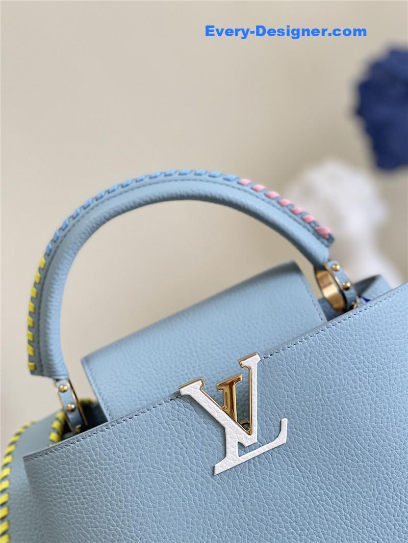 louis vuitton lv capucines mm taurillon leather bag