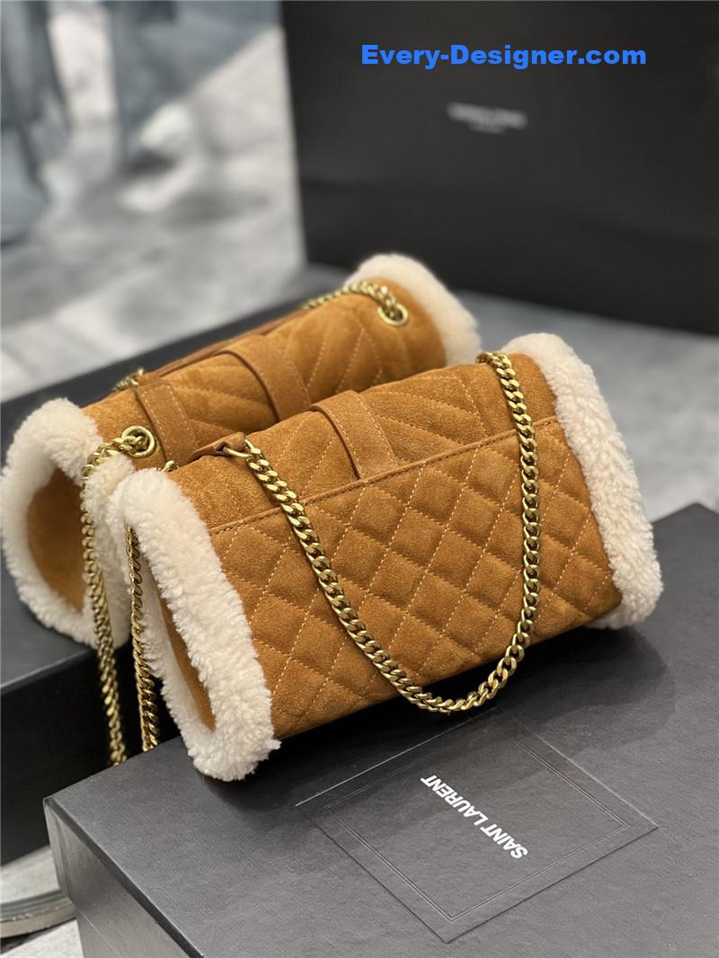 Y51 wool suede envelope bag