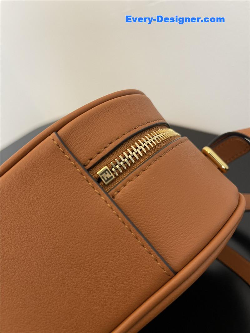 F**di logo suede camera bag