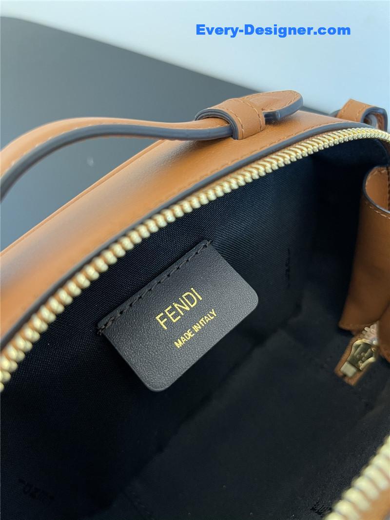 F**di logo suede camera bag