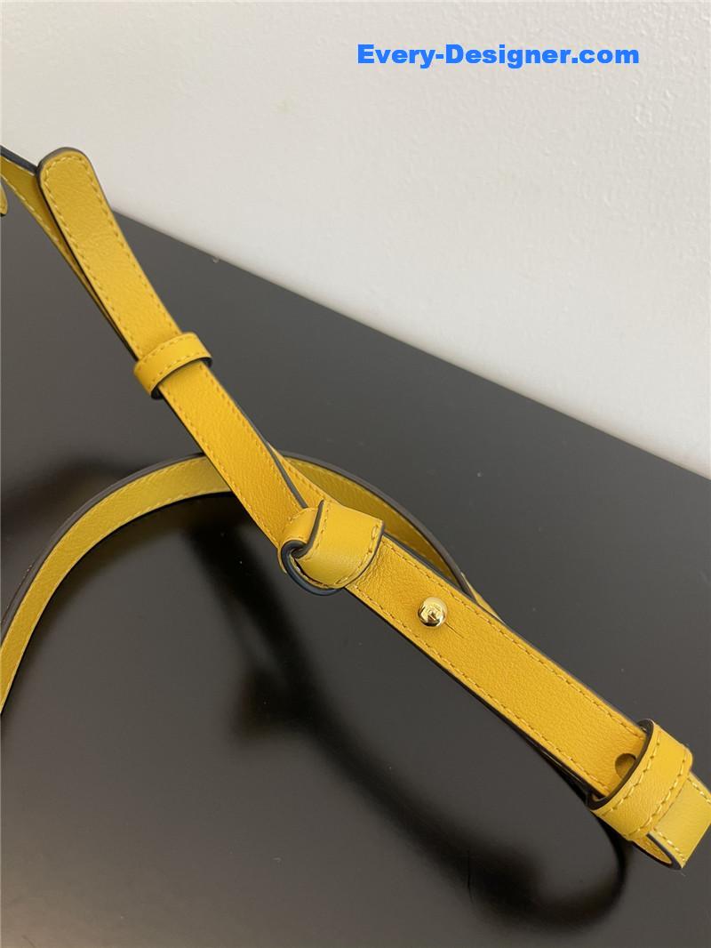 F**di logo suede camera bag