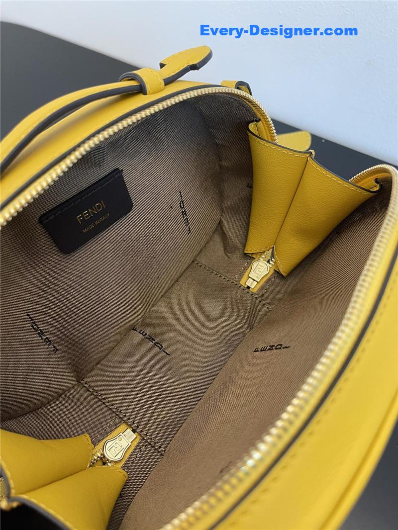 F**di logo suede camera bag