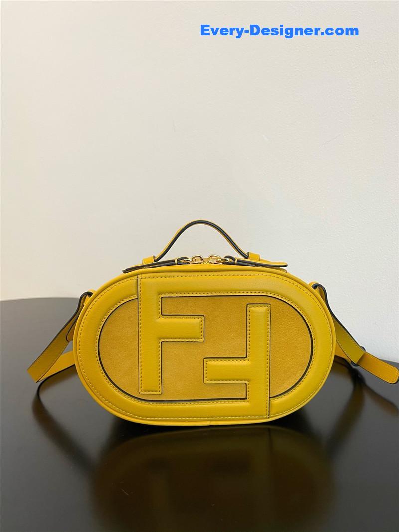 F**di logo suede camera bag