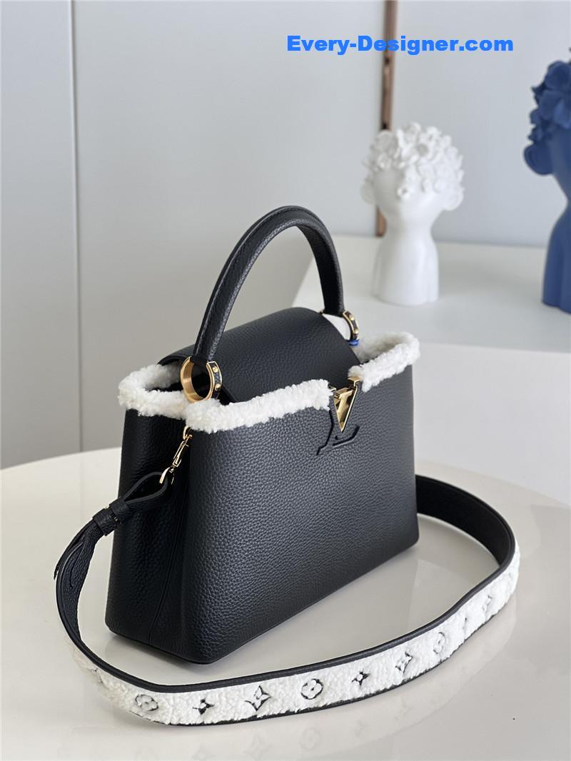 l0vis Vvtt0n lv capucines mm taurillon leather bag