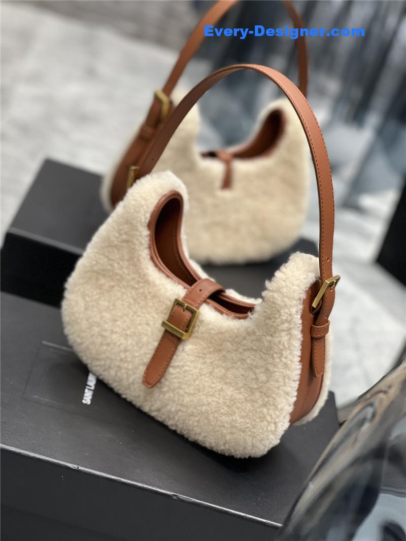 Y51 wool hobo bag