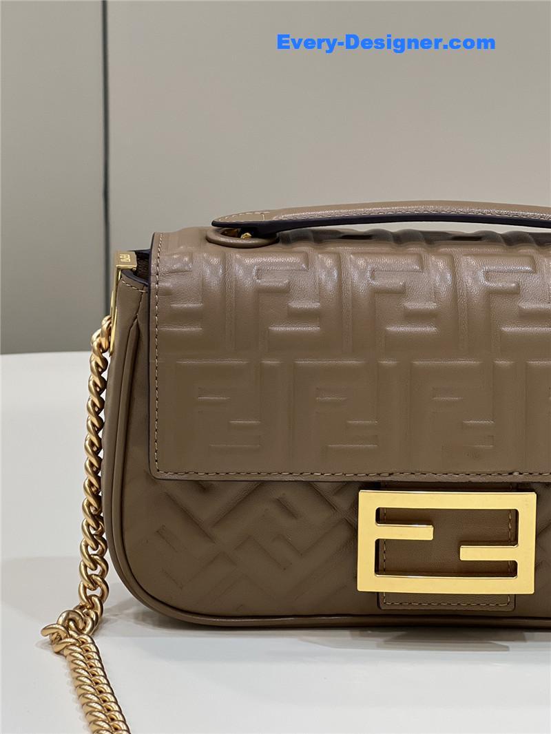 F**di classic embossed baguette bag