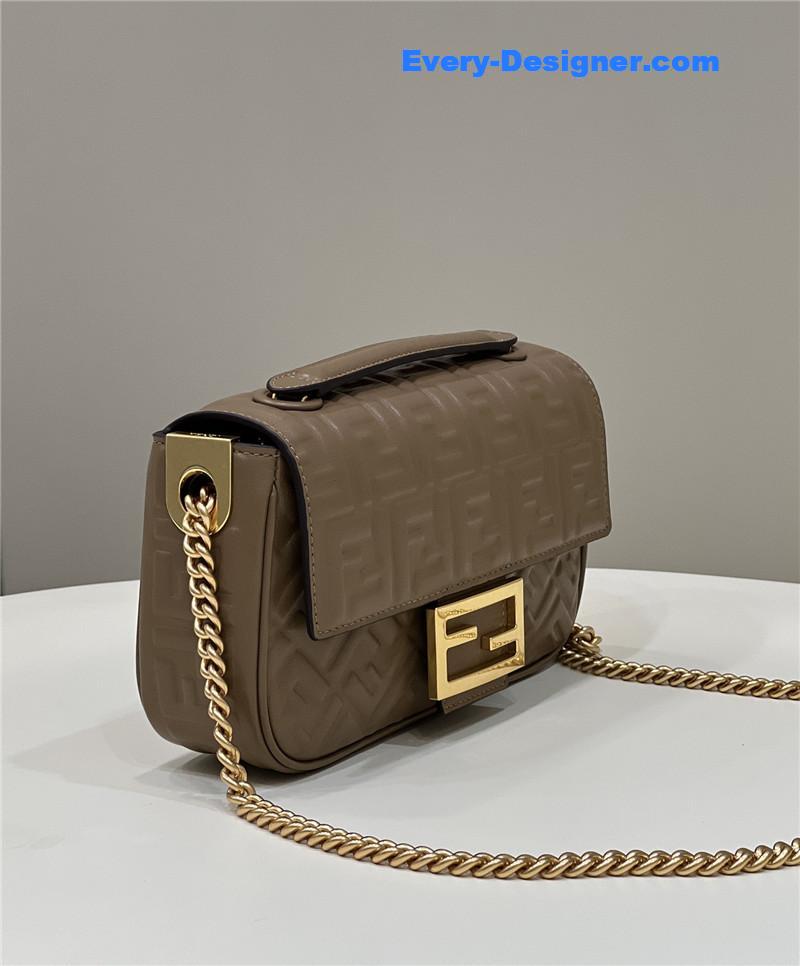 F**di classic embossed baguette bag