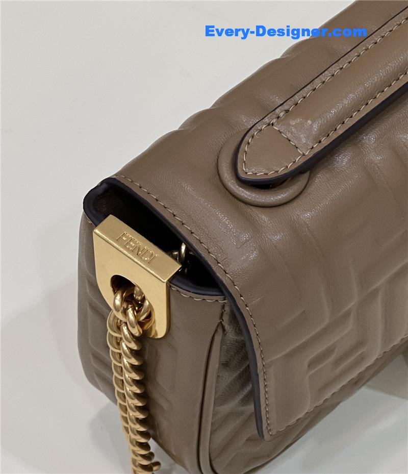 F**di classic embossed baguette bag