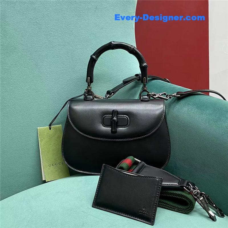 Gvc*1 bamboo 1947 jumbo small top handle bag