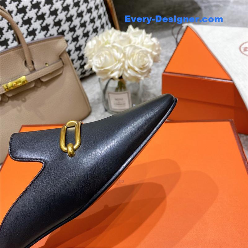 H**me5 muller flat slippers