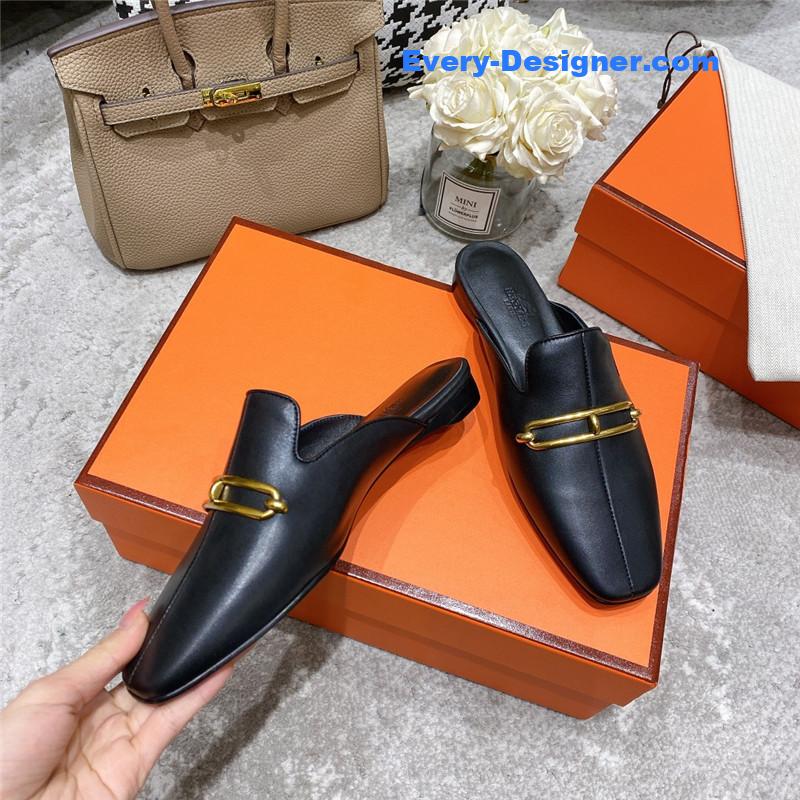 H**me5 muller flat slippers