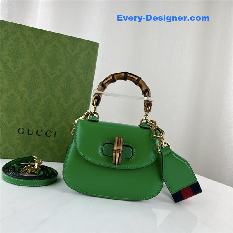 Gucci mini top handle bag with bamboo